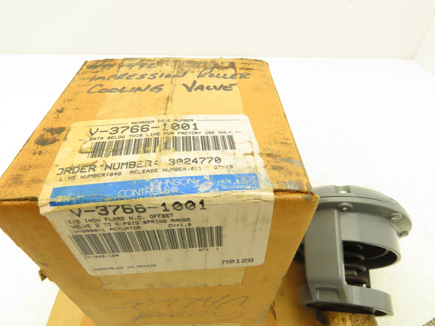 Johnson Controls 1PV-3766-1001 Control Valve Diaphragm 1/2"NPT O.D Flare 400psi