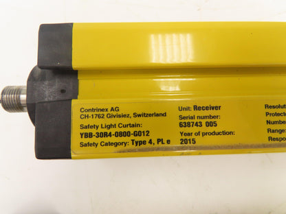 Contrinex Light Curtain Sender Receiver Set 30mm Res. 12M Range 49 Beam
