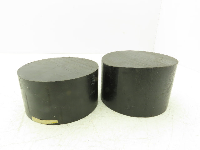 Mitsubishi Delrin Acetal Plastic Rod 5-3/4" Diameter 3" & 3-3/4" Long Lot of 2