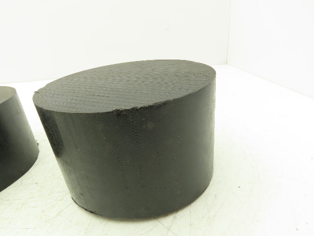 Mitsubishi Delrin Acetal Plastic Rod 5-3/4" Diameter 3" & 3-3/4" Long Lot of 2