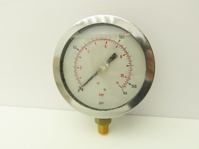 Dynamic Fluid PDLC-2P-010A Pressure Gauge Oil Filled 160PSI 1/4"NPT Lot Of 7