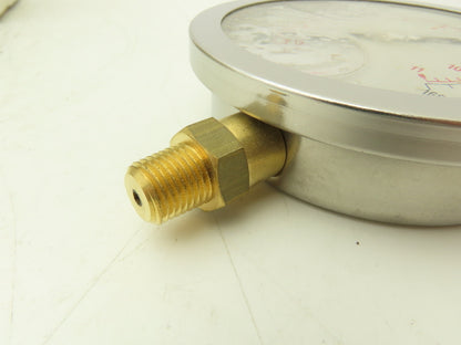 Dynamic Fluid PDLC-2P-010A Pressure Gauge Oil Filled 160PSI 1/4"NPT Lot Of 7