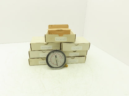 Dynamic Fluid PDLC-2P-010A Pressure Gauge Oil Filled 160PSI 1/4"NPT Lot Of 7