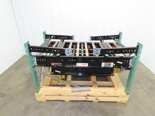 Roach RBT3 30"x 5' Live Roller Conveyor Transfer Section 27"BF Line Shaft Drive