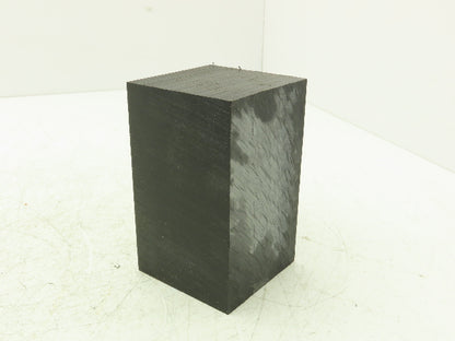 Mitsubishi Delrin Acetal Plastic Rectangular Bar Black 3x3x5" Millable Cubic