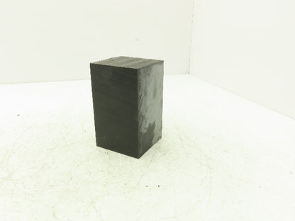 Mitsubishi Delrin Acetal Plastic Rectangular Bar Black 3x3x5" Millable Cubic