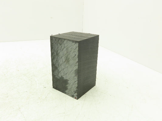 Mitsubishi Delrin Acetal Plastic Rectangular Bar Black 3x3x5" Millable Cubic