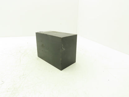 Delrin Acetal Plastic Rectangular Bar Black 3x4.5x6.5" Millable Cubic