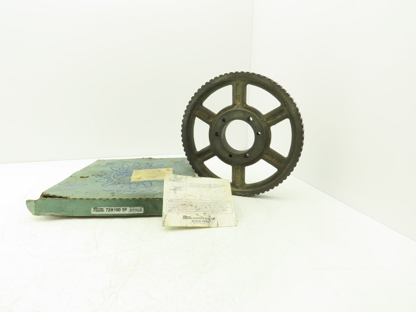 Martin 72H100 SF Timing Belt Pulley 0.5"Pitch 72 Tooth 1"Belt Width Bushing Bore