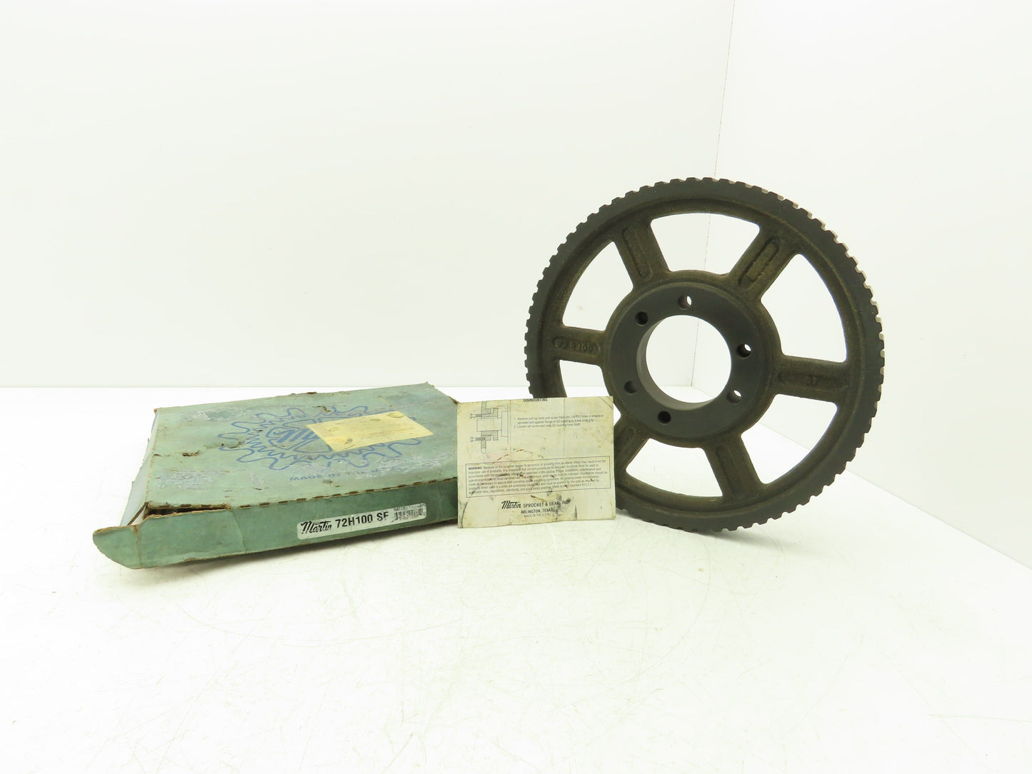 Martin 72H100 SF Timing Belt Pulley 0.5"Pitch 72 Tooth 1"Belt Width Bushing Bore