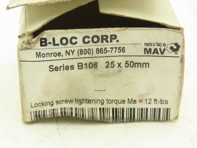 B-LOC Corp B106 Keyless Locking Bushing Coupling 25 x 50mm Lot of 4