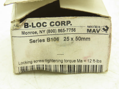 B-LOC Corp B106 Keyless Locking Bushing Coupling 25 x 50mm Lot of 4