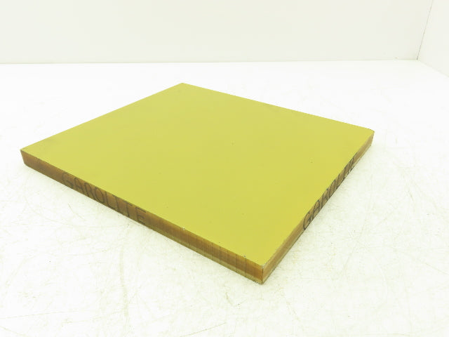 Garolite Plastic Sheet Epoxyglass Laminate 3/4" Thick 12" W 10-3/4" L Yellow