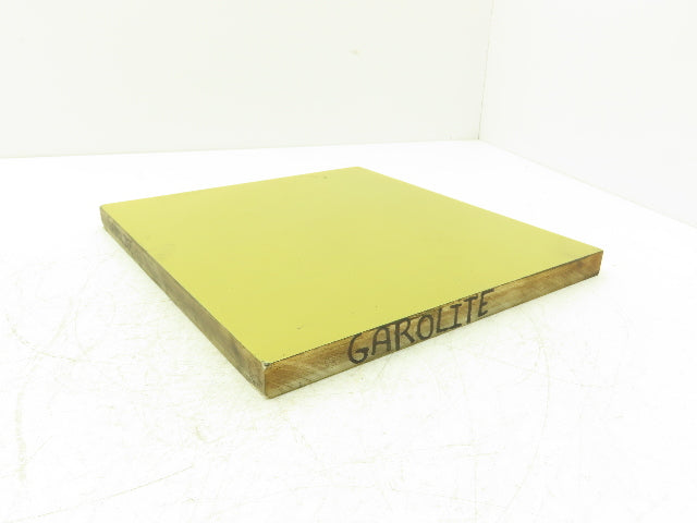 Garolite Plastic Sheet Epoxyglass Laminate 3/4" Thick 12" W 10-3/4" L Yellow