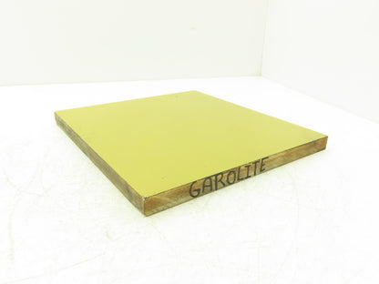 Garolite Plastic Sheet Epoxyglass Laminate 3/4" Thick 12" W 10-3/4" L Yellow