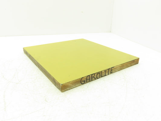 Garolite Plastic Sheet Epoxyglass Laminate 3/4" Thick 12" W 10-3/4" L Yellow