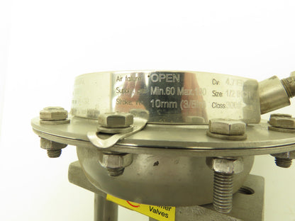 Kammer Flowserve 3853P1 Pneumatic Diaphragm Control Valve 1/2" Flange #300