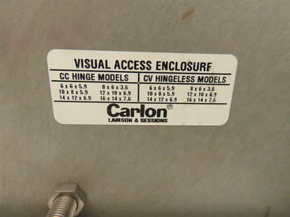 Carlon CV16147 Industrial Control Panel Enclosure 16x14x7.6" Sealed