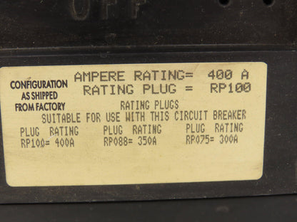 Square D ME36400LS I-Line Circuit Breaker 400A 600V Micrologic 5A Gray Face