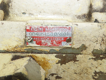 Racine 0D4DSES103S01 Hydraulic Directional Solenoid Valve 230/480V 3PH Coil