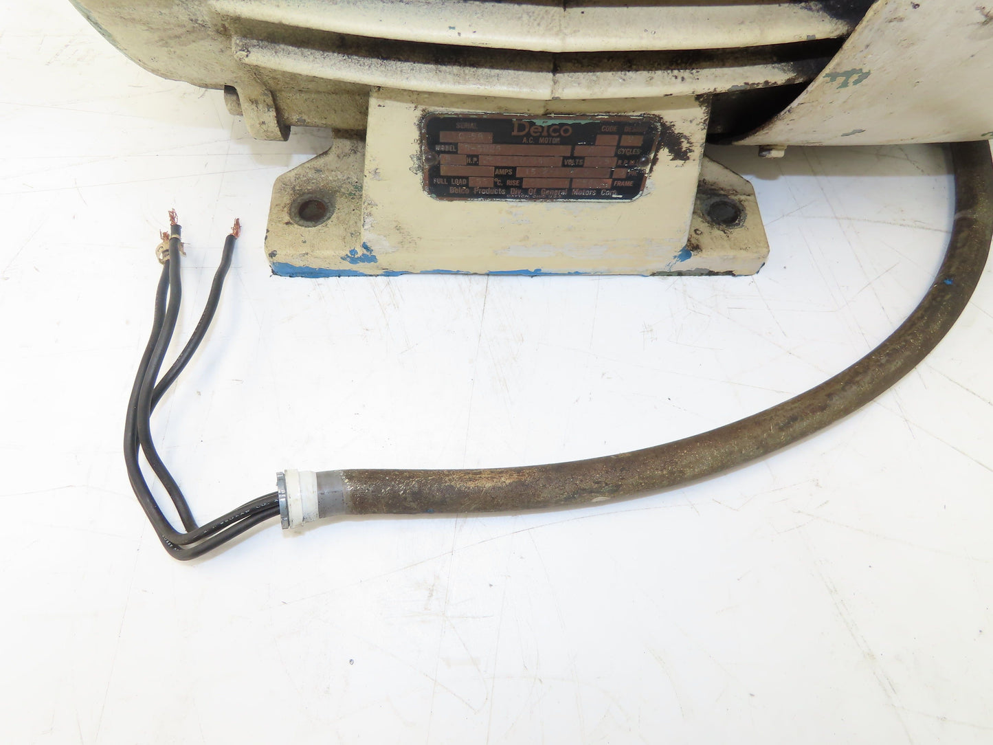 GM Delco B-5025 AC Motor 5Hp 1200 RPM 208-230/460V 3PH 254U Frame