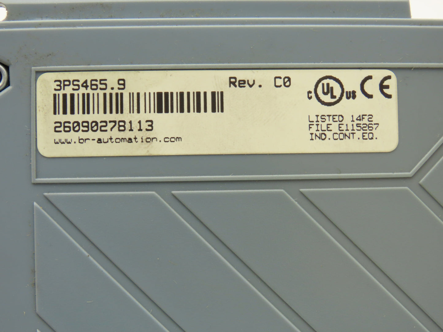 B&R 3PS465.9 Power Supply Module 24VDC Input 3.5A 8-30VDC Output REV C0
