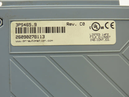 B&R 3PS465.9 Power Supply Module 24VDC Input 3.5A 8-30VDC Output REV C0
