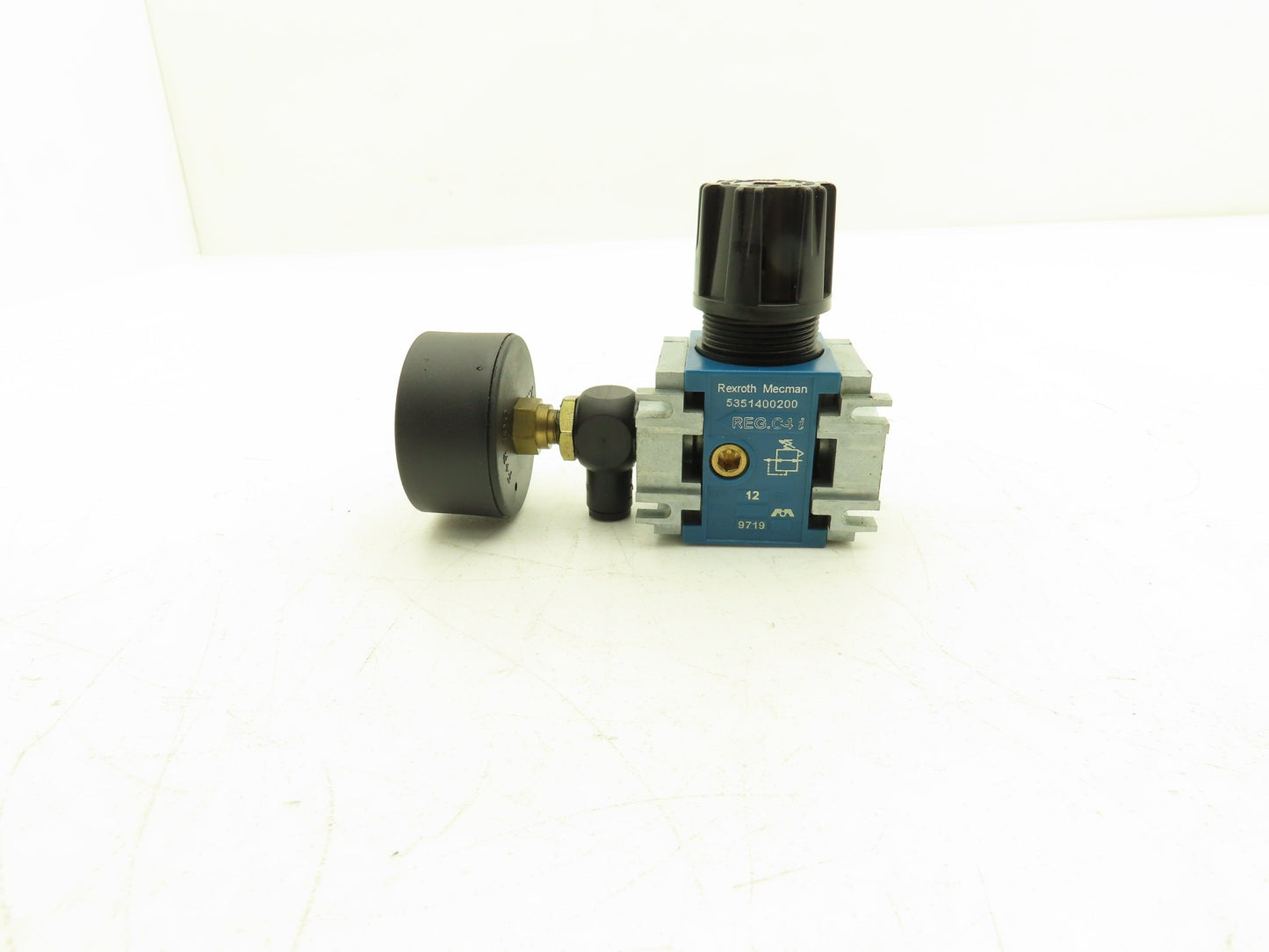 Rexroth 5351400200 Pneumatic Air Pressure Regulator 85 psi 2" Gauge
