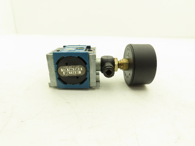 Rexroth 5351400200 Pneumatic Air Pressure Regulator 85 psi 2" Gauge