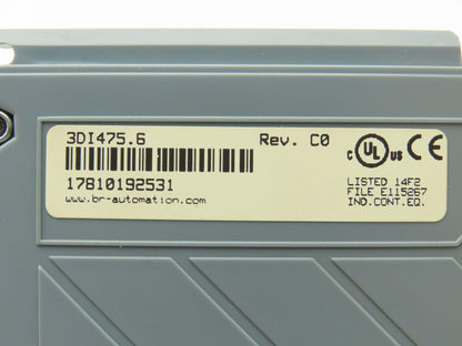 B&R 3DI475.6 Digital Input Module Sink/Source 16 Point 24VDC REV CO Missing Door