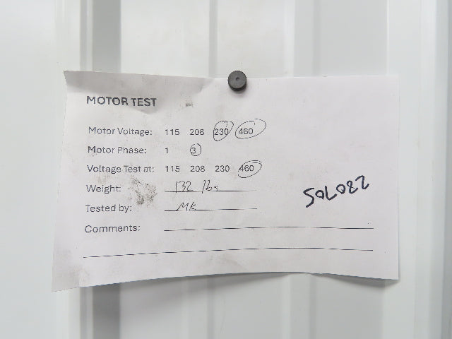 Siemens 1LA0213-4YK60 AC Motor PE-21 Plus 7.5Hp 1750rpm 230/460v 3ph  213T TEFC