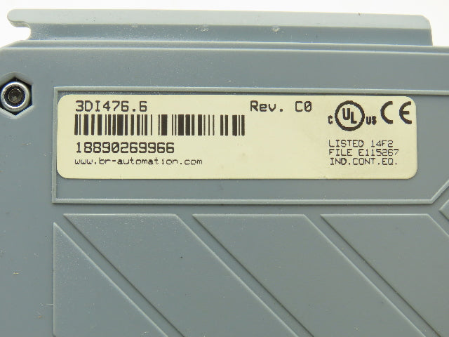 B&R Automation 3DI476.6 DI 476 Digital Input Module 24VDC 16 Point Rev C0