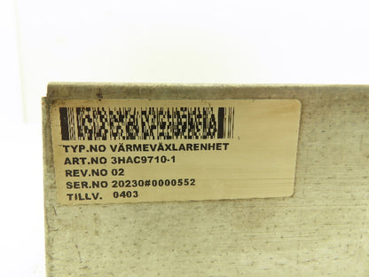 ABB 3HAC9710-1 Computer Chassis Heatsink Heat Exchanger