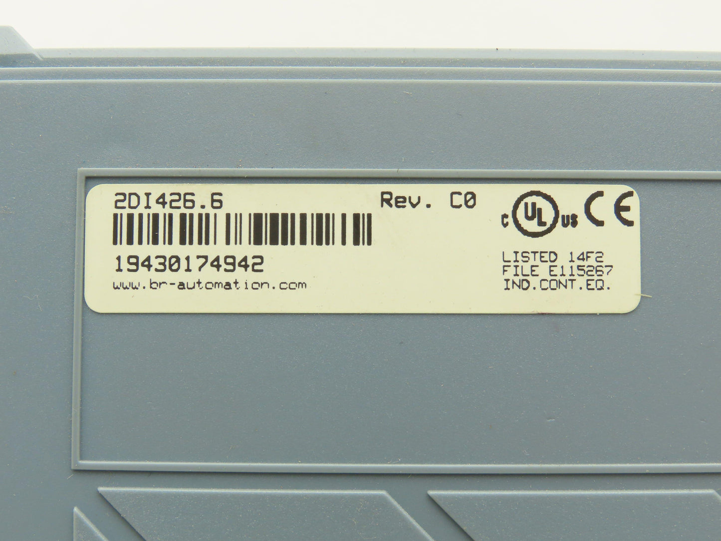 B&R Automation 2DI426.6 Digital Input 426 Module 32 Input 24VDC Rev C0 Cracked