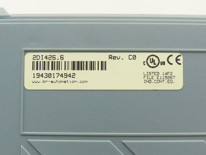 B&R Automation 2DI426.6 Digital Input 426 Module 32 Input 24VDC Rev C0 Cracked
