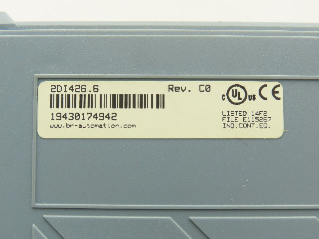 B&R Automation 2DI426.6 Digital Input 426 Module 32 Input 24VDC Rev C0 Cracked