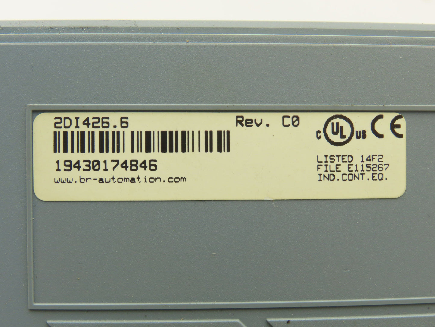B&R Automation 2DI426.6 Digital Input 426 Module 32 Input 24VDC Rev C0 Cracked