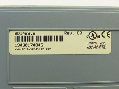B&R Automation 2DI426.6 Digital Input 426 Module 32 Input 24VDC Rev C0 Cracked