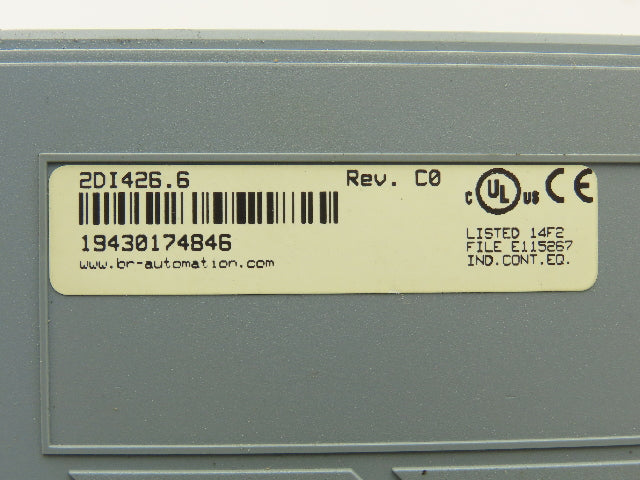 B&R Automation 2DI426.6 Digital Input 426 Module 32 Input 24VDC Rev C0 Cracked