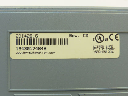 B&R Automation 2DI426.6 Digital Input 426 Module 32 Input 24VDC Rev C0 Cracked