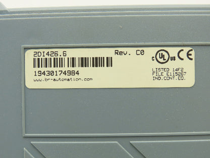B&R Automation 2DI426.6 Digital Input 426 Module 32 Input 24VDC Rev C0 Cracked