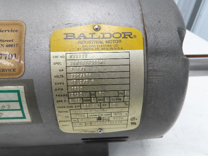 Baldor M3311T AC Electric Motor 7.5Hp 1750rpm 230/460v 3ph 213T TEFC