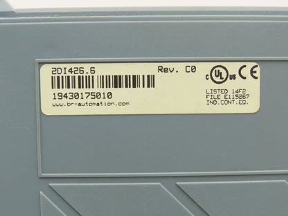 B&R Automation 2DI426.6 Digital Input 426 Module 32 Input 24VDC Rev C0 *Cracked*