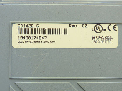 B&R Automation 2DI426.6 Digital Input 426 Module 32 Input 24VDC Rev C0 Cracked