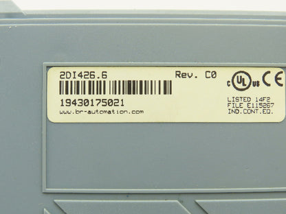 B&R Automation 2DI426.6 Digital Input 426 Module 32 Input 24VDC Rev 37.00