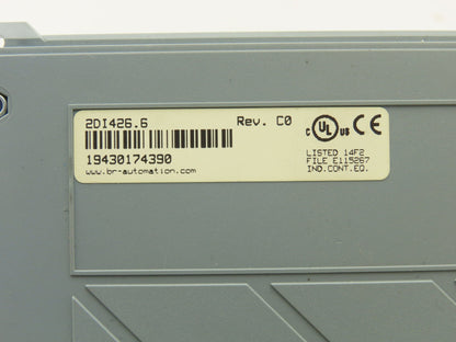 B&R Automation 2DI426.6 Digital Input 426 Module 32 Input 24VDC Rev C0 Cracked