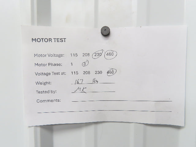 Elektrim 20NFM-3-7.5-18 AC Motor 7.5Hp 1750rpm 230/460v 3ph 213T TEFC
