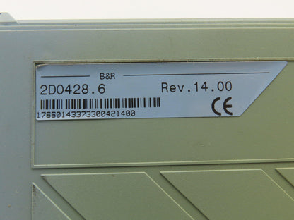 B&R Automation 2D0428.6 Digital Output Module DO 428 Tra 24VDC 2A Rev 14 Cracked