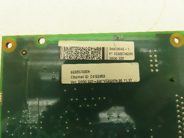 ABB DSQC 522 | 3BSC98005R50 | 3HAC8848-1 X2 Service X1 Loc Card Board