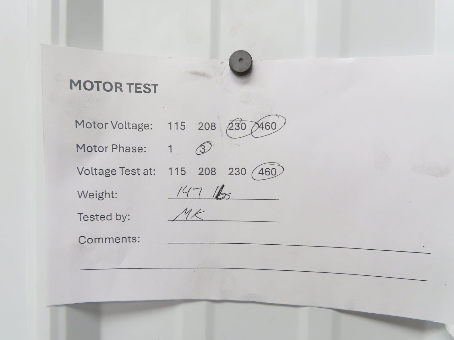 Elektrim 15041 CC025A AC Motor 7.5Hp 1750rpm 230/460v 3ph 213T TEFC